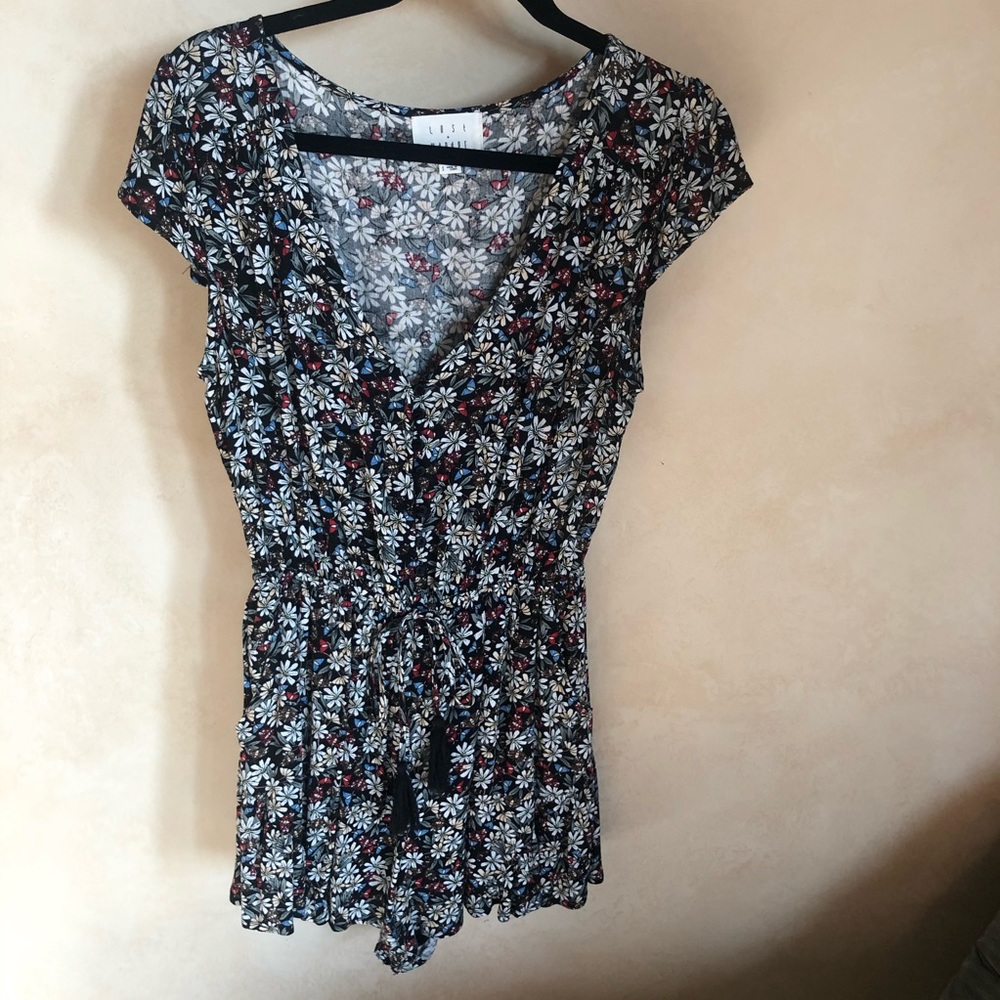 Floral lost and wander romper